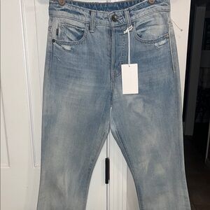Helmut lang high rise raw crop